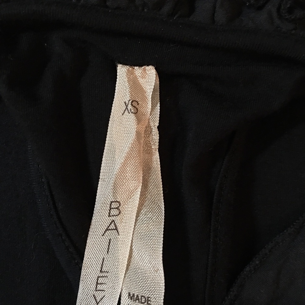 Bailey 44 Black Ruffle Racerback Tank Top XS - Picture 4 of 4